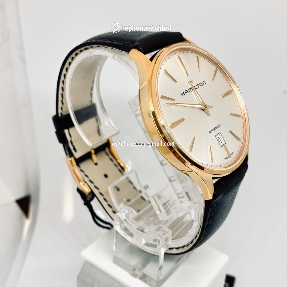Hamilton Jazzmaster Thinline Mens watch Unisex Automatic Rose gold H38545751 2