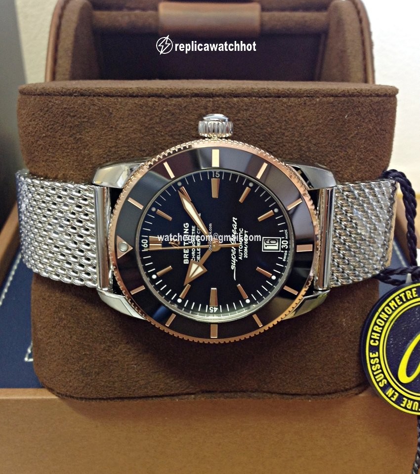 Breitling Superocean Heritage II 42 Mens watch Unisex Automatic Gold Steel UB2010121B1A1 2