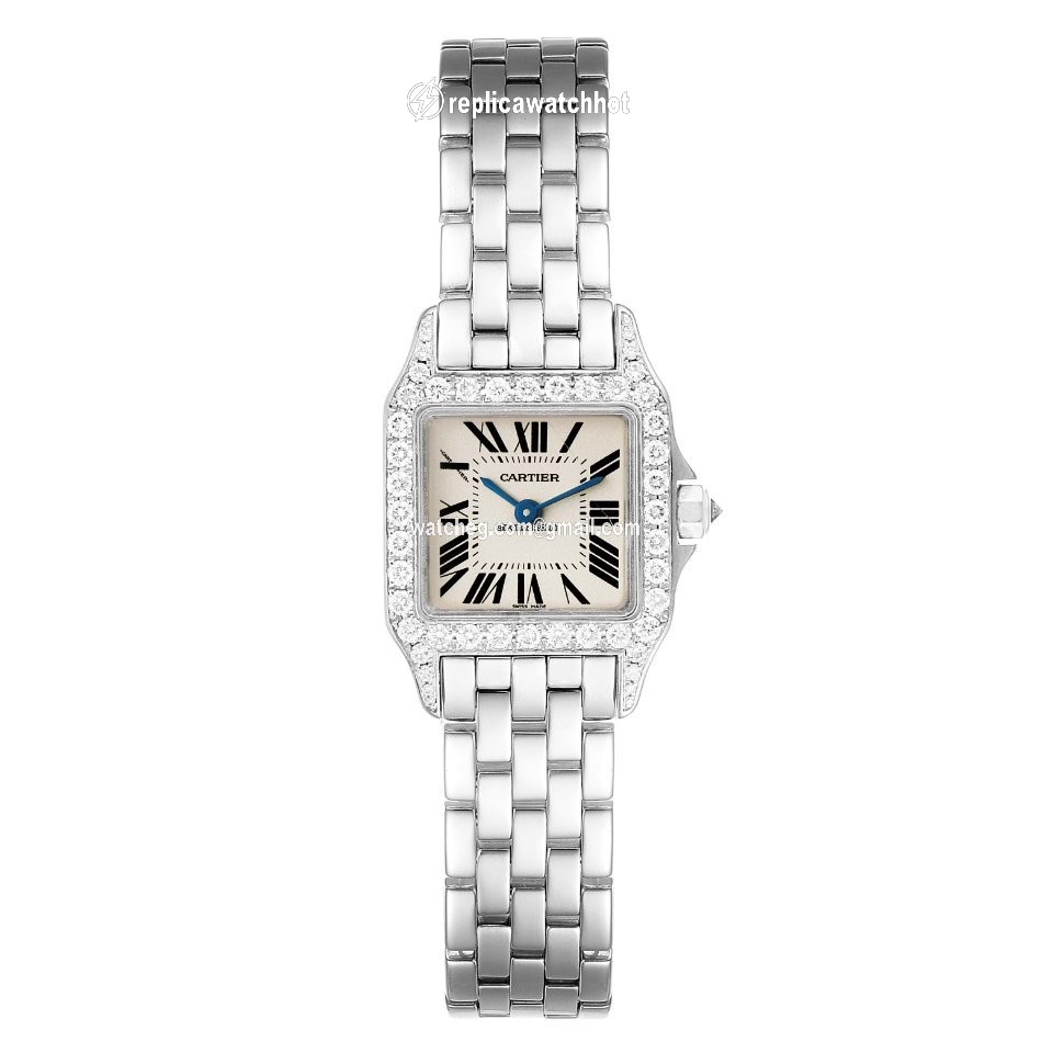 Cartier Santos Demoiselle Womens watch Quartz White gold WF9005Y8 2