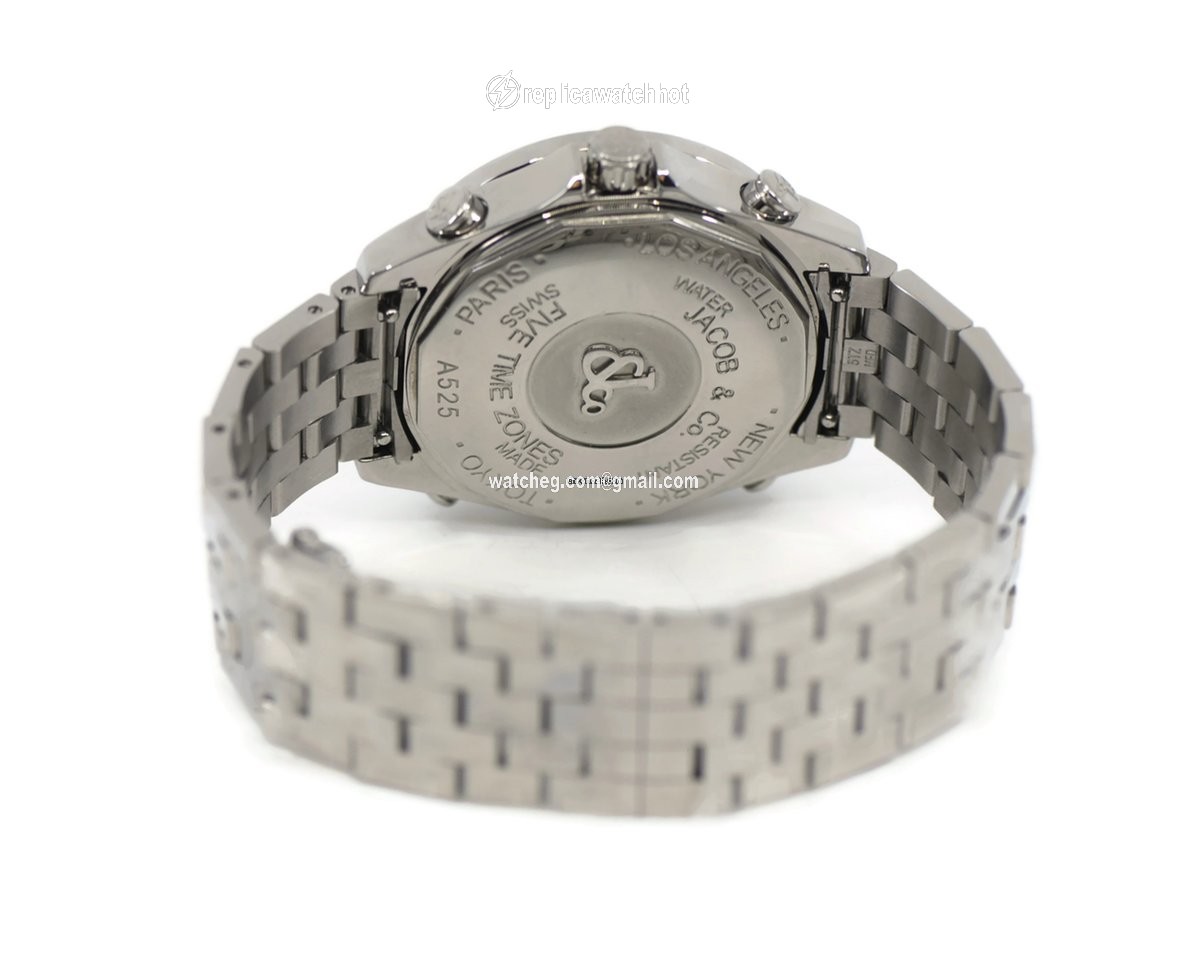 Jacob & Co. Five Time Zone Mens watch Unisex Quartz Steel JCM-118DA 2