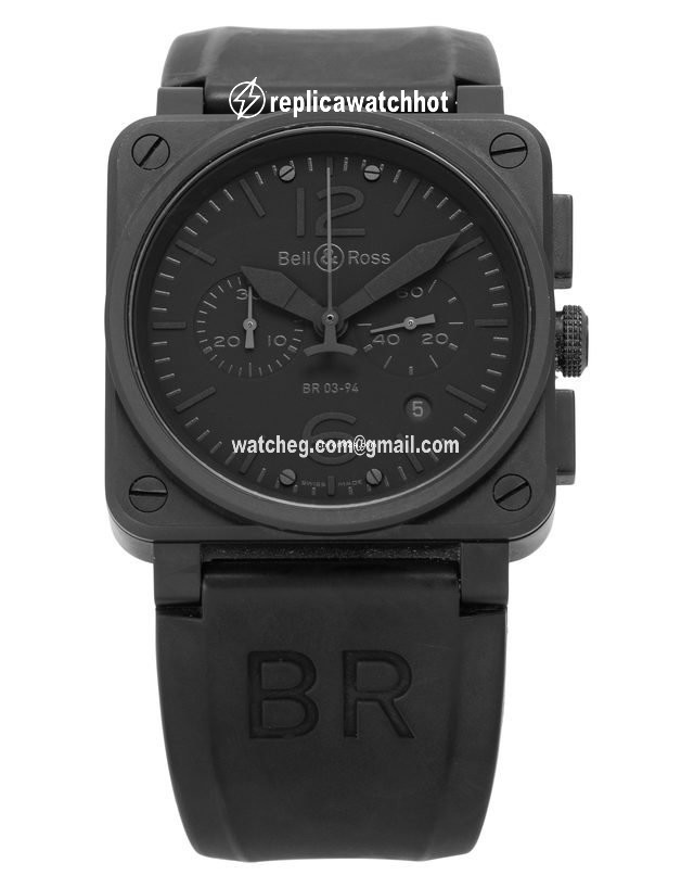 Bell & Ross BR 03-94 Chronographe Mens watch Unisex Automatic Steel BR0394-PHANTOM 2