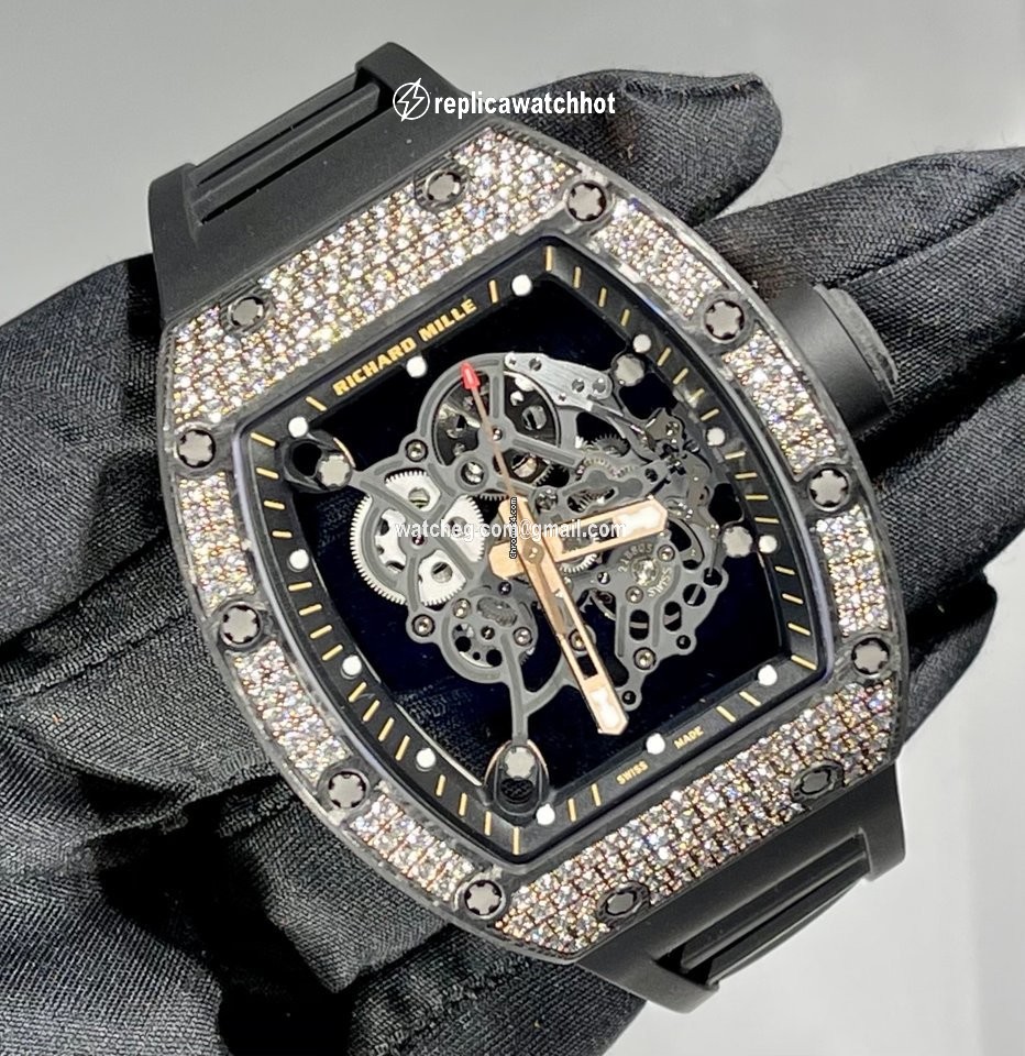 Richard Mille RM 055 Mens watch Unisex Manual winding Rose gold RM 055 Bubba Watson 2
