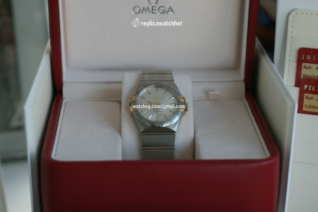 Omega Constellation Ladies Mens watch Unisex Automatic Gold Steel 123.20.35.20.02.004 2