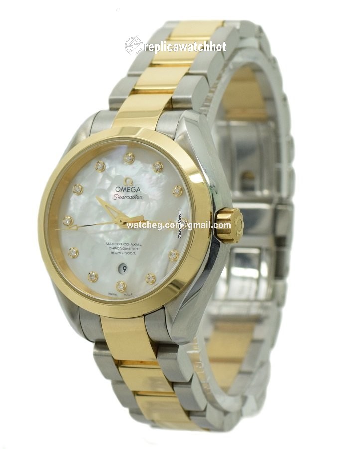 Omega Seamaster Aqua Terra Womens watch Automatic Gold Steel 231.20.34.20.55.002 2