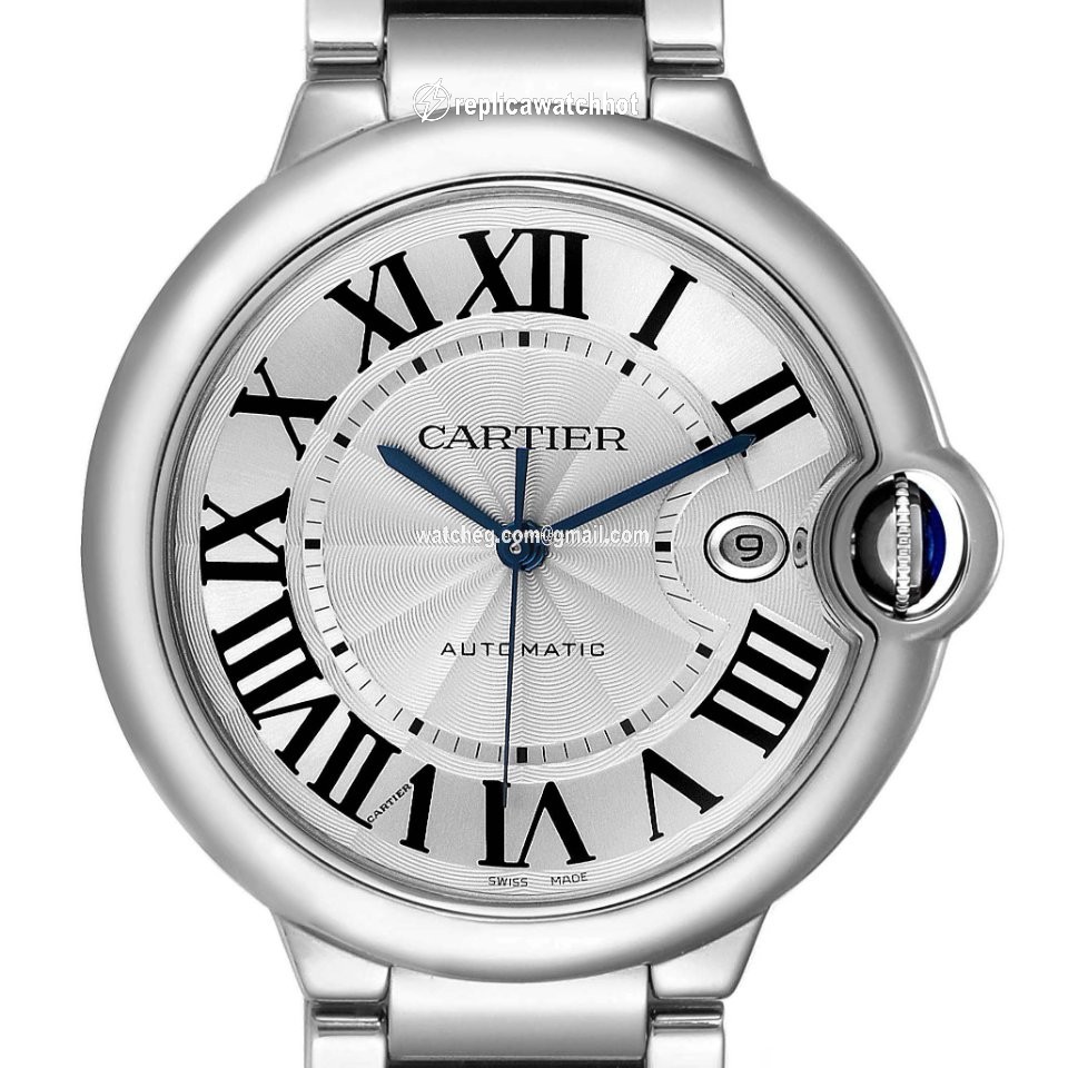 Cartier Ballon Bleu 42mm Mens watch Unisex Automatic Steel W69012Z4 2