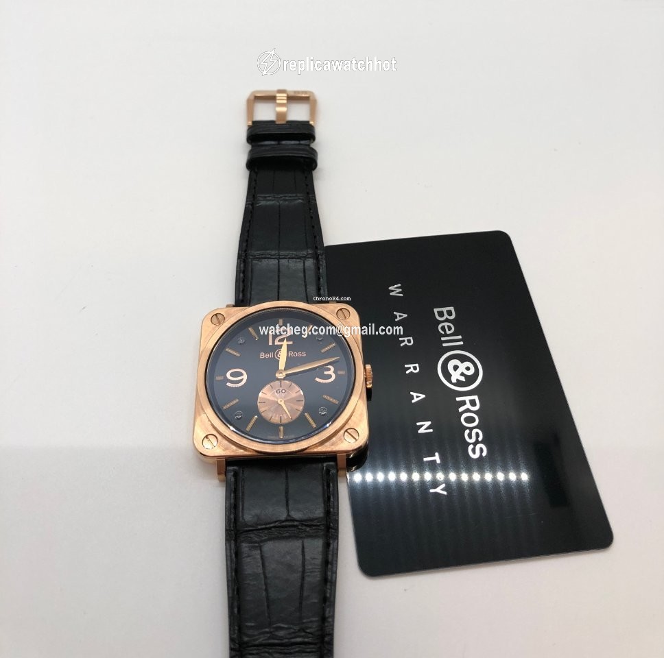Bell & Ross BR S Mens watch Unisex Manual winding Rose gold BRS-70-R 2