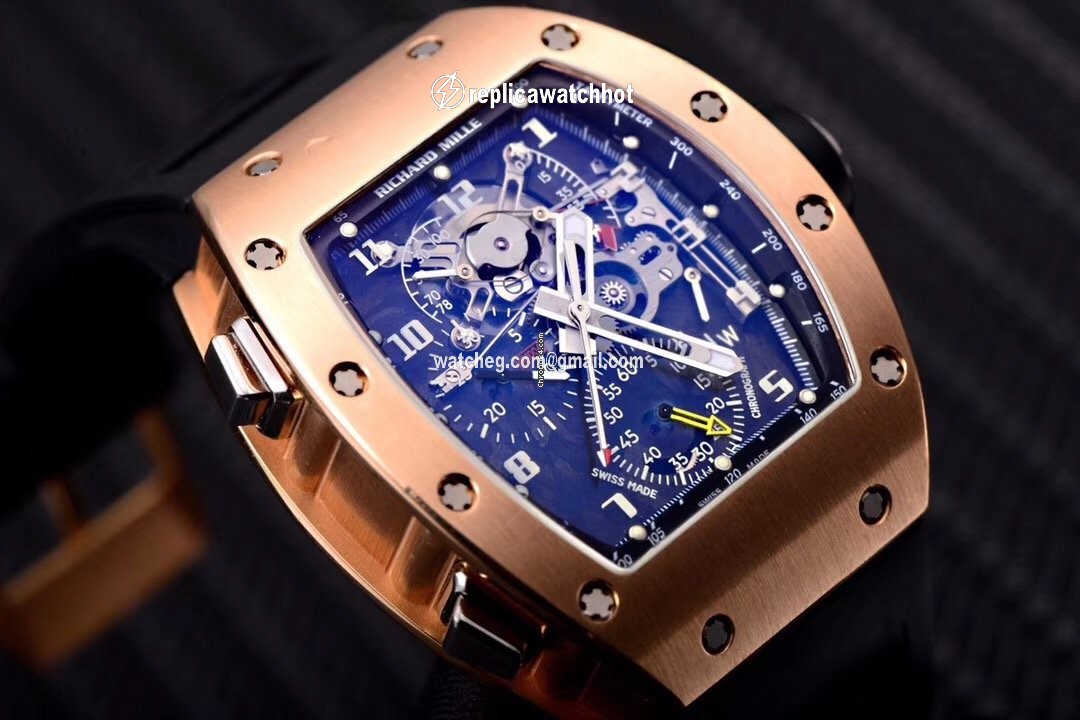 Richard Mille Mens watch Unisex Manual winding Rose gold Richard Mille RM004 AG PG 18K rose gold Full set 2