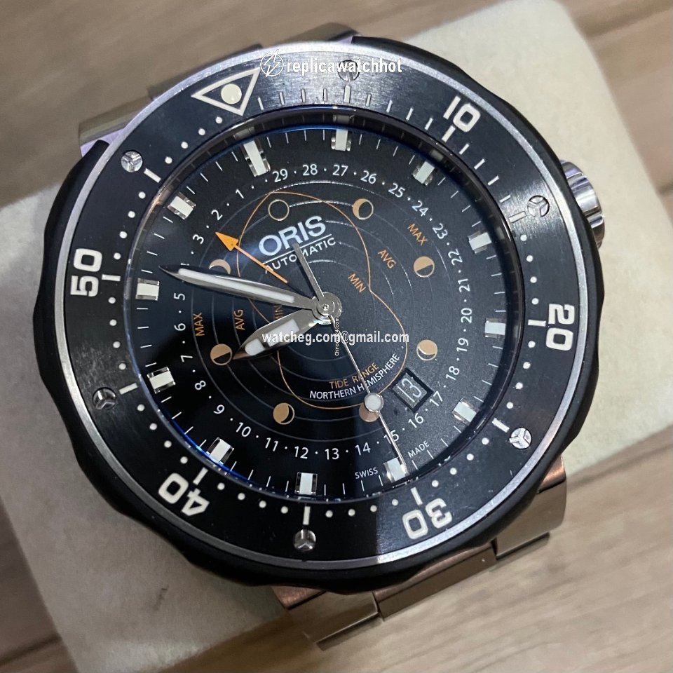 Oris ProDiver Pointer Moon Mens watch Unisex Automatic Titanium 01 761 7682 7154 2