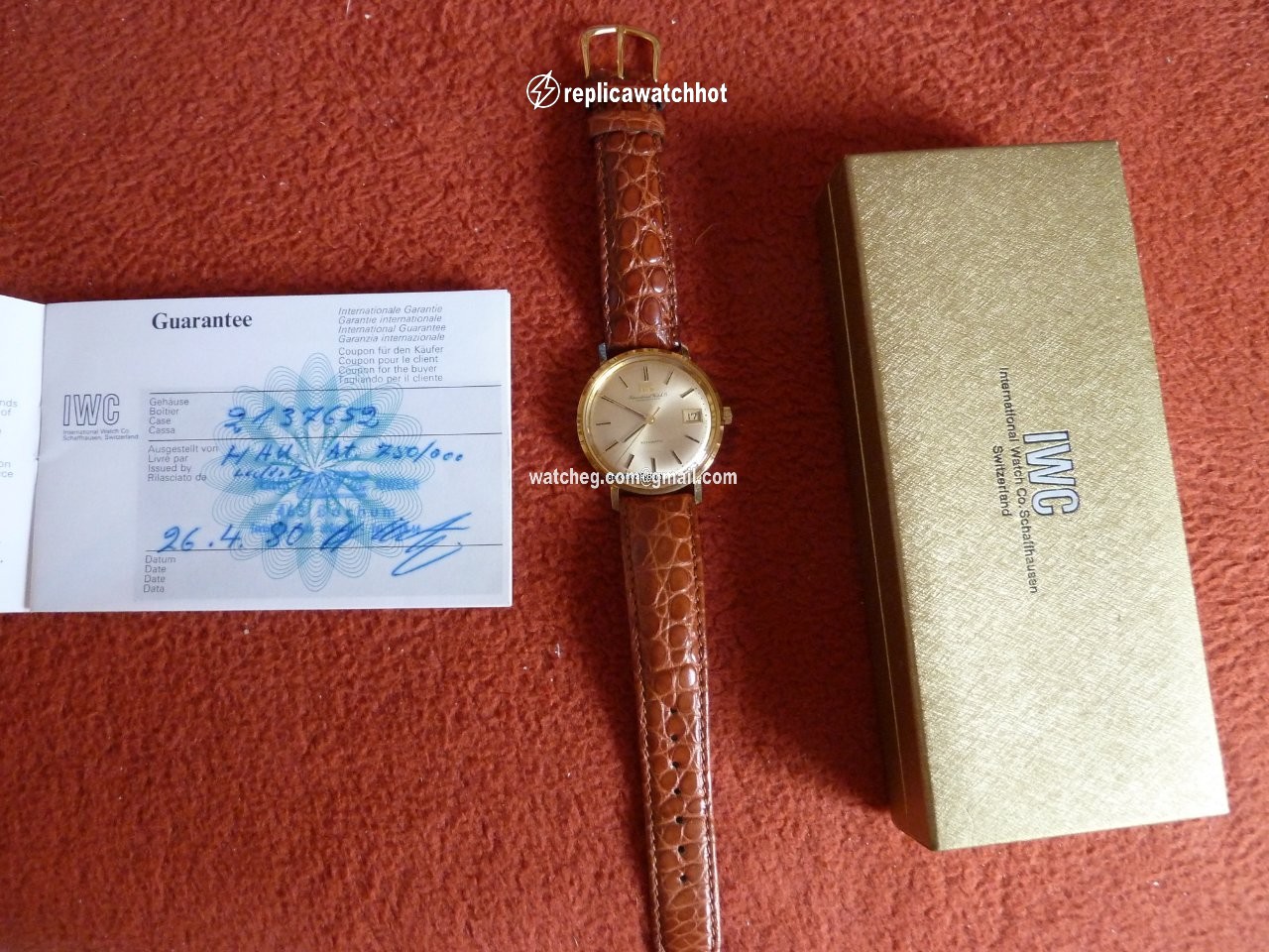 IWC Mens watch Unisex Automatic Yellow gold 1818 2