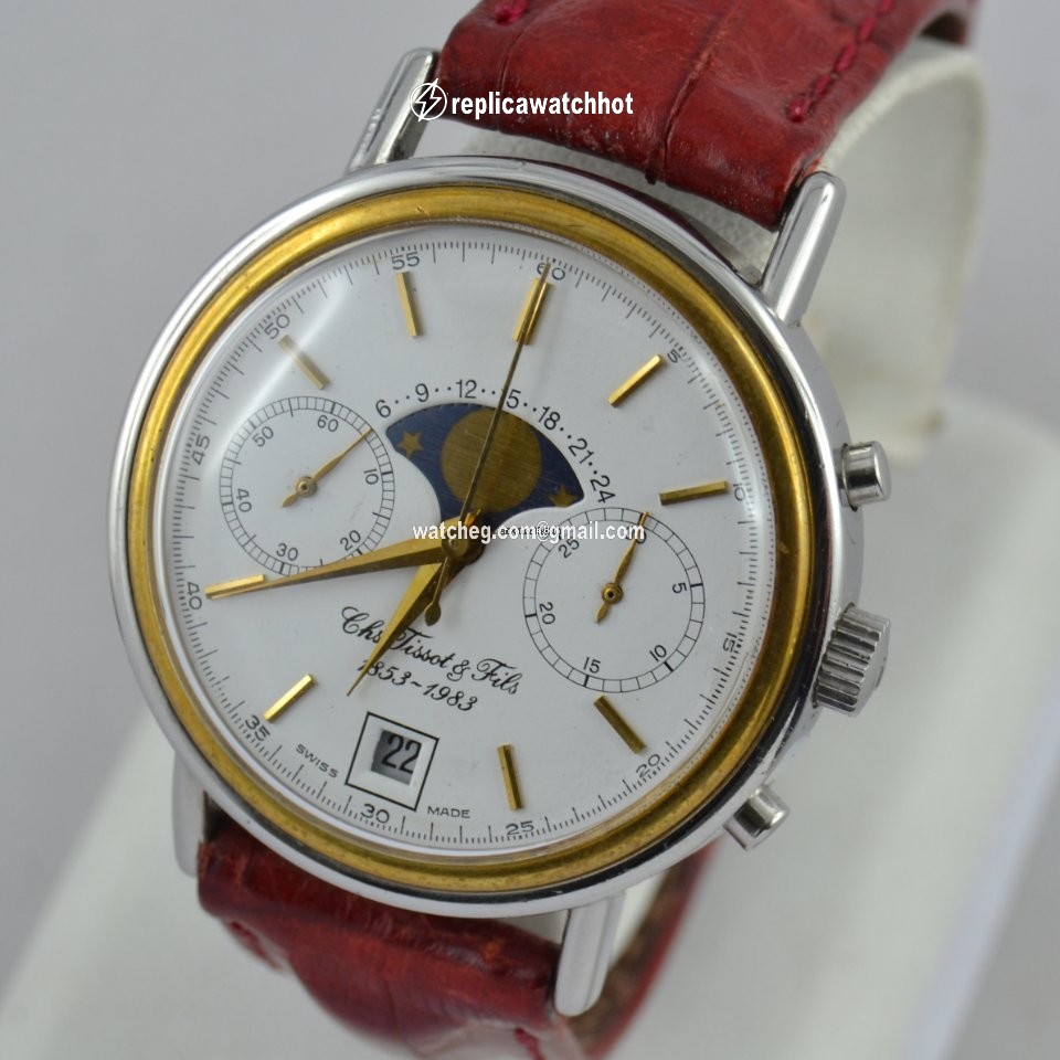 Tissot Mens watch Unisex Manual winding Gold Steel 41005 2