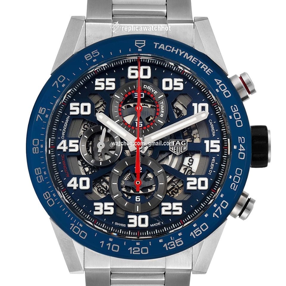 TAG Heuer Carrera Calibre HEUER 01 Mens watch Unisex Automatic Steel CAR2A1K.BA0703 2