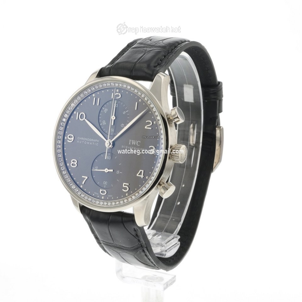 IWC Portuguese Chronograph Mens watch Unisex Automatic White gold IW371473 2