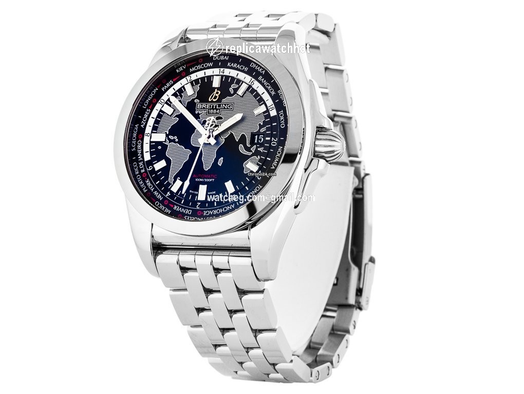 Breitling Galactic Unitime Mens watch Unisex Automatic Steel WB3510U4 BD94 375A 2