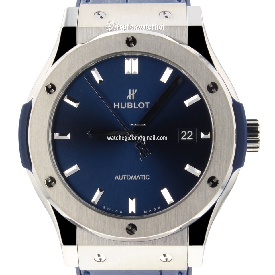 Hublot Classic Fusion Blue Mens watch Unisex Automatic Titanium 542NX7170LR 2