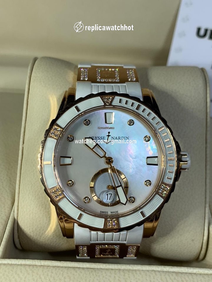 Ulysse Nardin Lady Diver Womens watch Automatic Rose gold 3202-190-3C 10.10 2