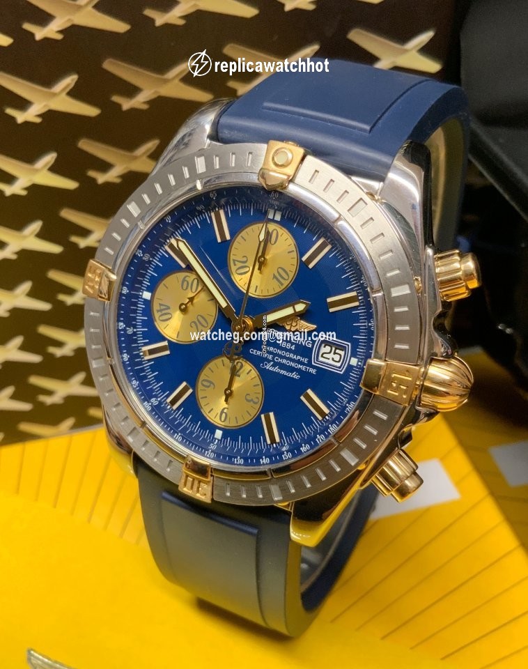Breitling Chronomat Evolution Mens watch Unisex Automatic Gold Steel B13356 2