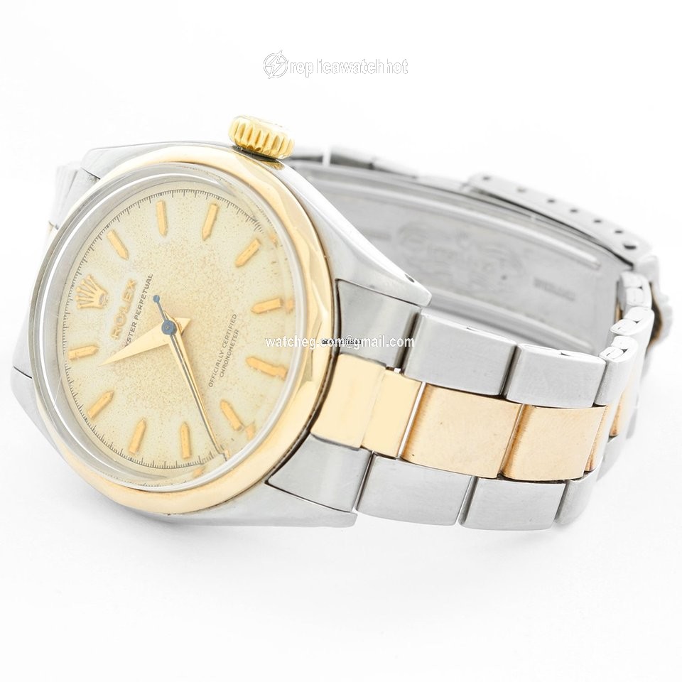 Rolex Oyster Perpetual 34 Mens watch Unisex Gold Steel Automatic 6286 2