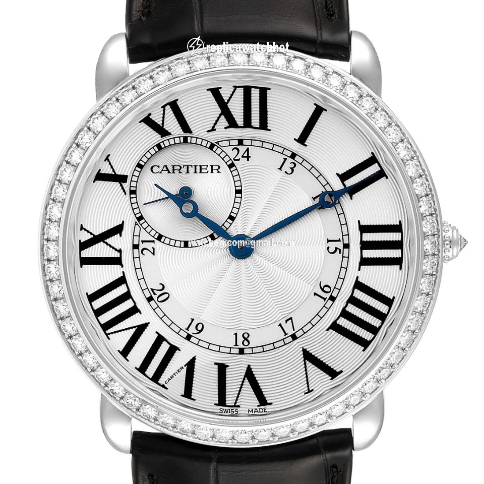 Cartier Ronde Louis Cartier Mens watch Unisex Manual winding White gold WR007002 2