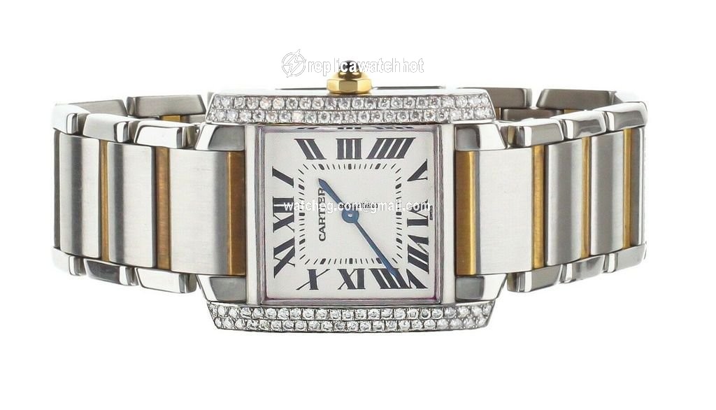 Cartier Tank Francaise Womens watch Quartz Gold Steel W2TA0003 2301 2