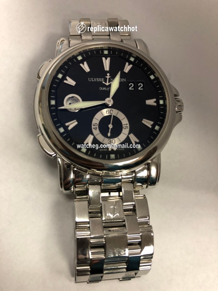 Ulysse Nardin Dual Time Mens watch Unisex Automatic Steel 243-55-7 92 2