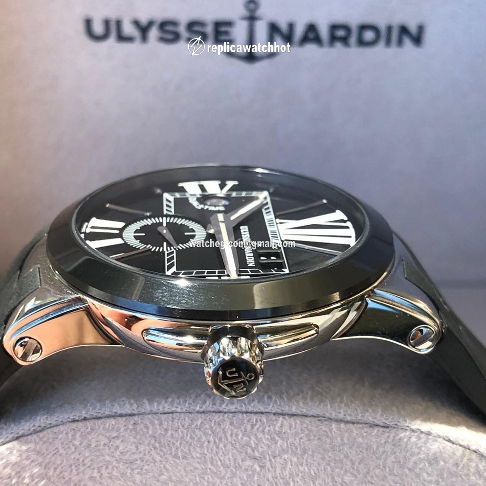 Ulysse Nardin Executive Dual Time Mens watch Unisex Automatic Steel 243-00 421 2