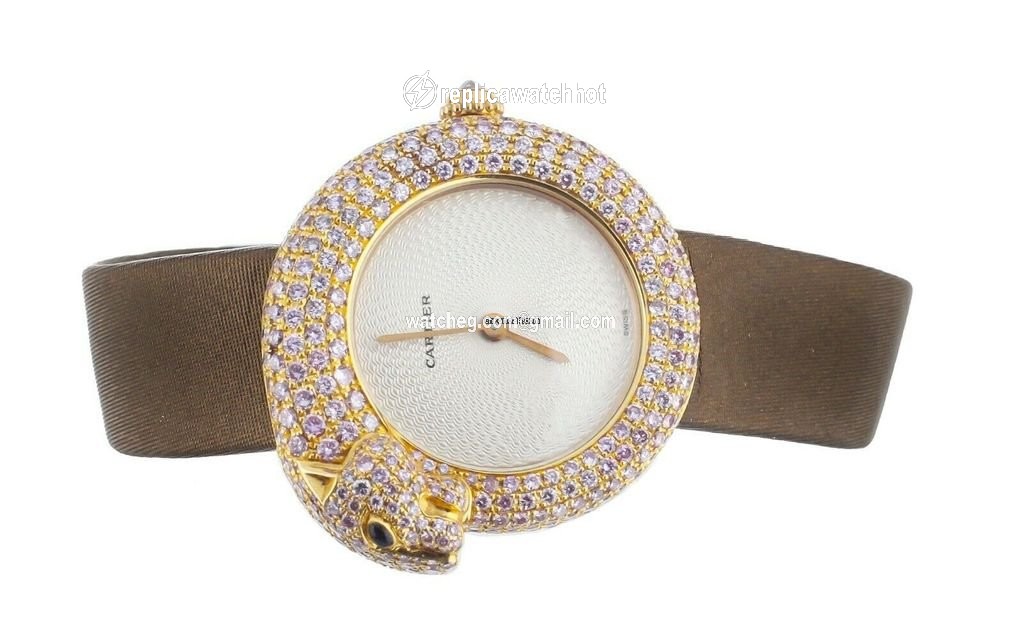 Cartier Panthere Mens watch Unisex Quartz Rose gold 2445 2