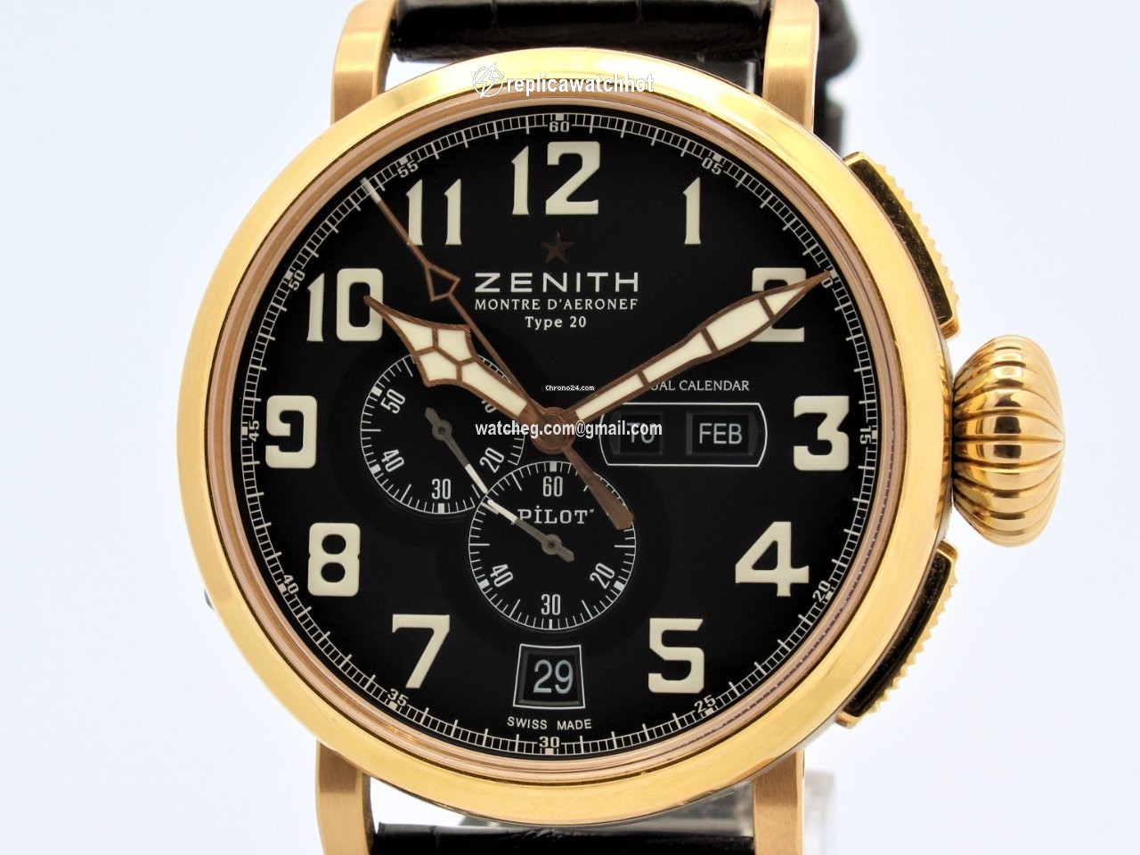 Zenith Pilot Type 20 Annual Calendar Mens watch Unisex Automatic Titanium 87.2430.4054 2