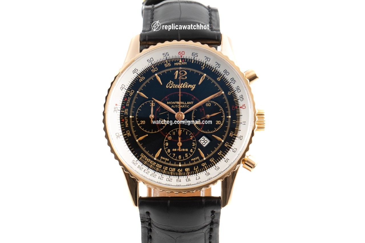 Breitling Montbrillant Mens watch Unisex Automatic Yellow gold H41030 2