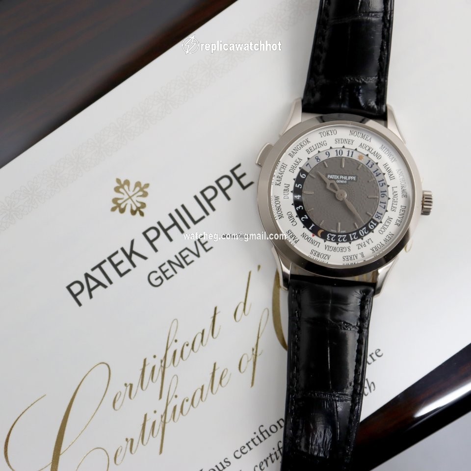 Patek Philippe World Time Mens watch Unisex Automatic White gold 5230G-014 2