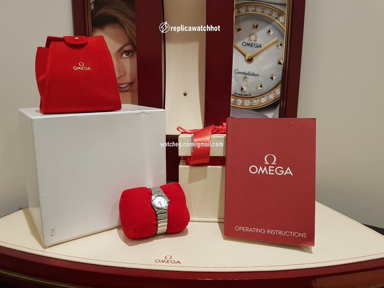 Omega Constellation Womens watch Quartz Steel 1566.86.00 2