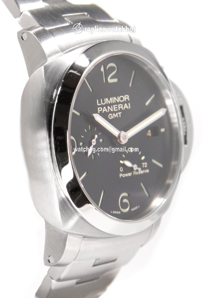 Panerai Luminor 1950 3 Days GMT Power Reserve Automatic Mens watch Unisex Automatic Steel PAM 00347 2