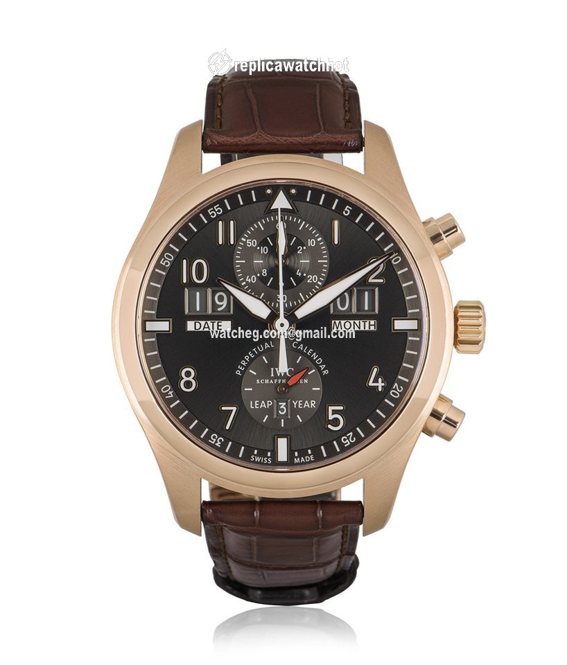 IWC Pilot Spitfire Perpetual Calendar Digital Date-Month Mens watch Unisex Automatic Rose gold IW379105 2