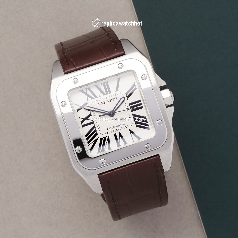 Cartier Santos 100 Mens watch Unisex Automatic Steel W20073X8 or 2656 2