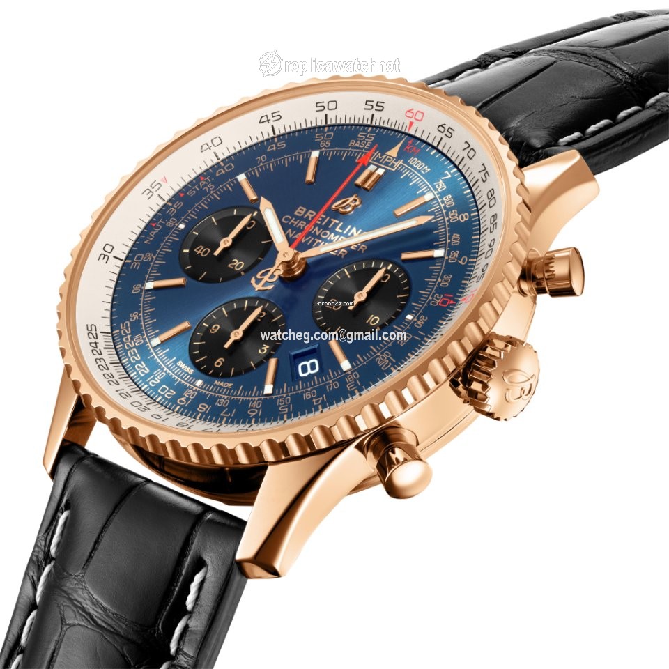 Breitling Navitimer 1 B01 Chronograph 43 Mens watch Unisex Automatic Red gold RB0121211C1P3 2