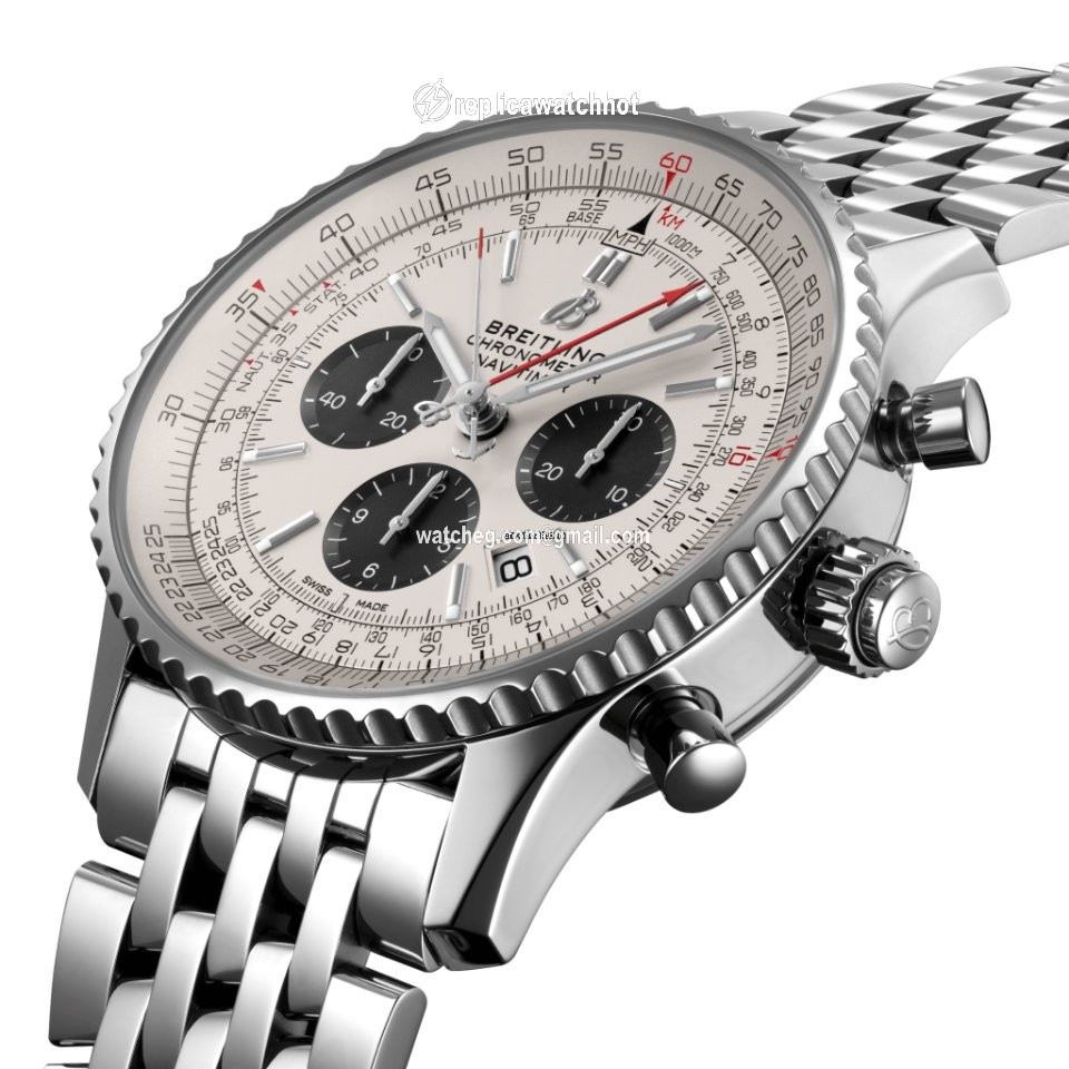 Breitling Navitimer Rattrapante Mens watch Unisex Automatic Steel AB0311211G1A1 2