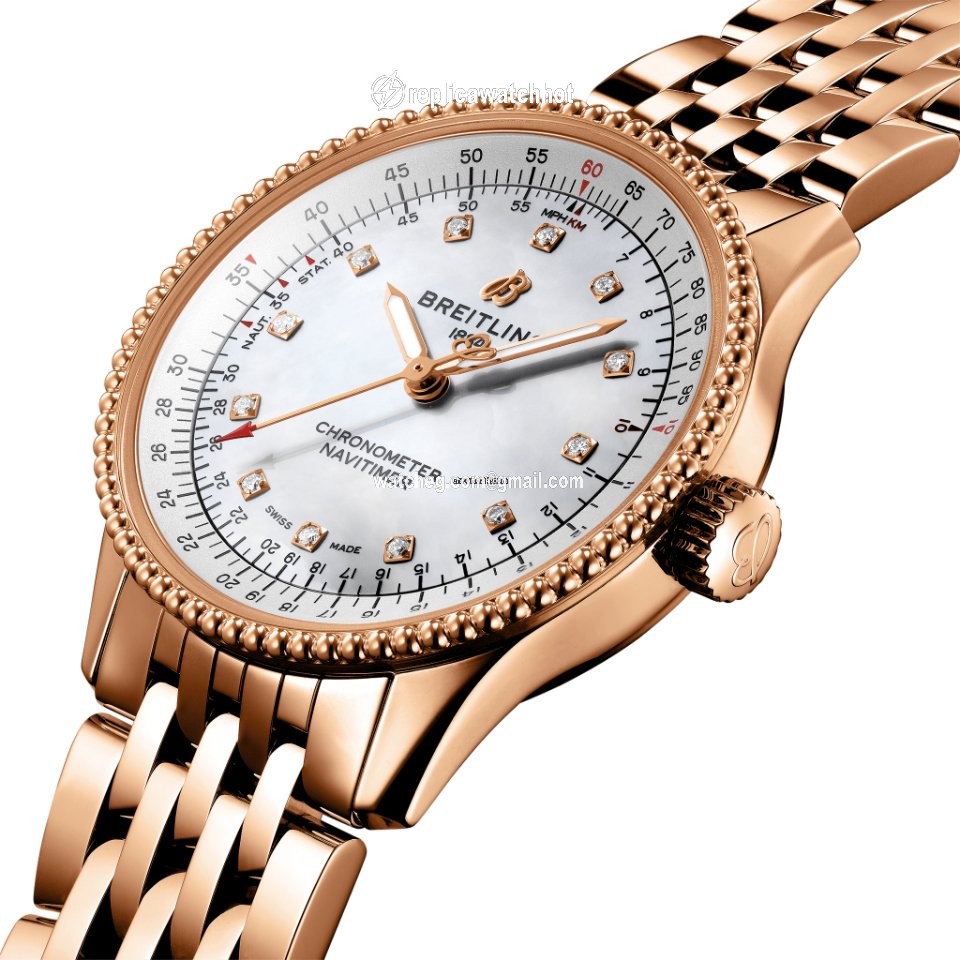 Breitling Navitimer Womens watch Automatic Red gold R17395211A1R1 2