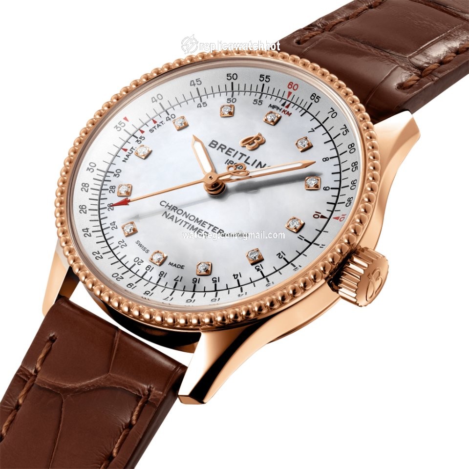 Breitling Navitimer Womens watch Automatic Red gold R17395211A1P2 2