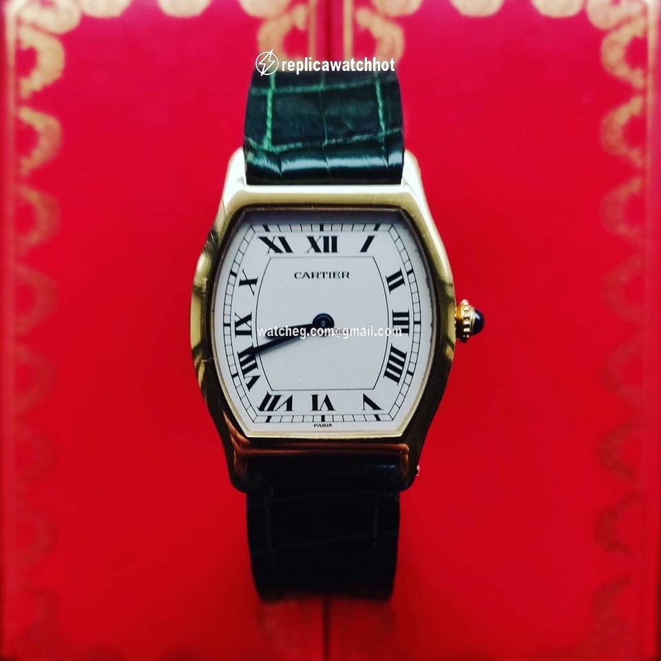 Cartier Tortue Mens watch Unisex Manual winding Yellow gold 96069 2