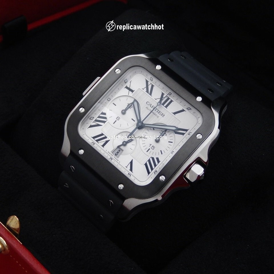 Cartier Santos Mens watch Unisex Automatic Steel WSSA0017 2