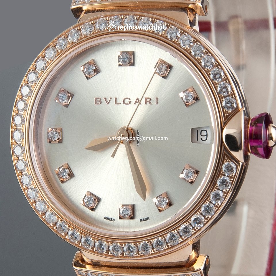 Bulgari Lucea Womens watch Automatic Rose gold LU P 33 G 2