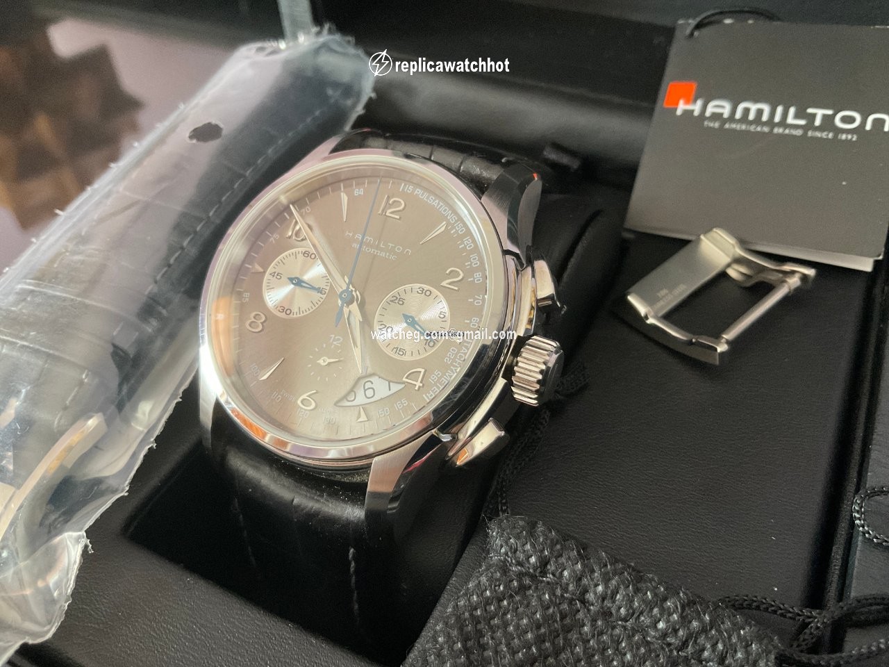 Hamilton Jazzmaster Auto Chrono Mens watch Unisex Automatic Steel H326560 2