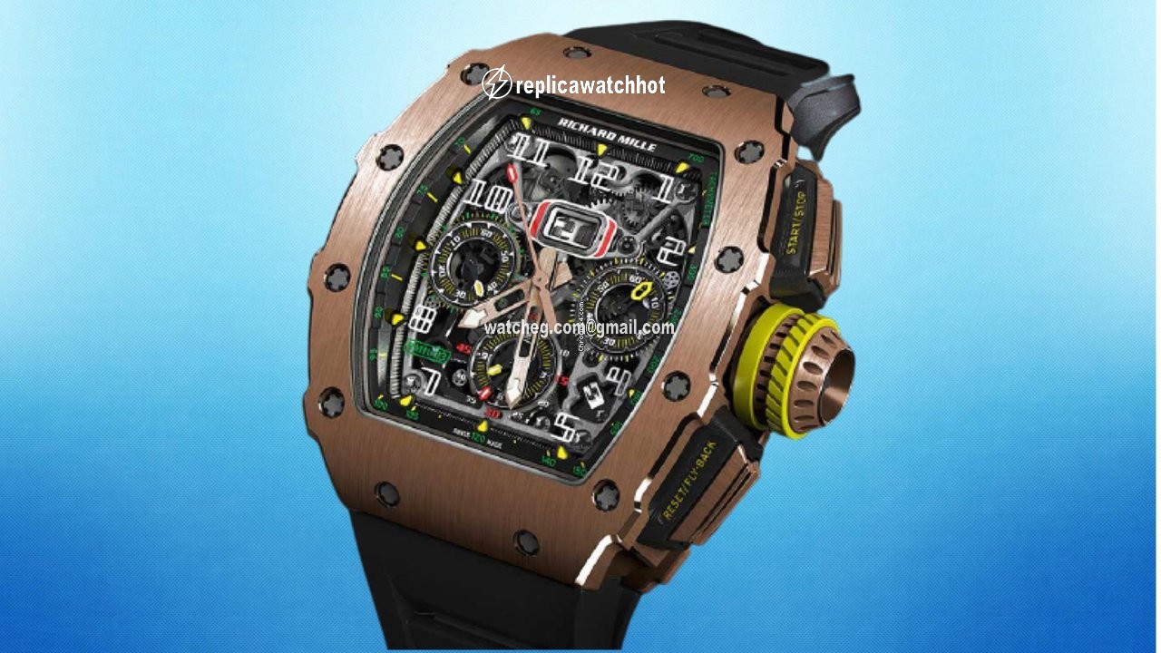 Richard Mille RM 011 Mens watch Unisex Automatic Rose gold Richard Mille RM 11-03 Full Rose 2