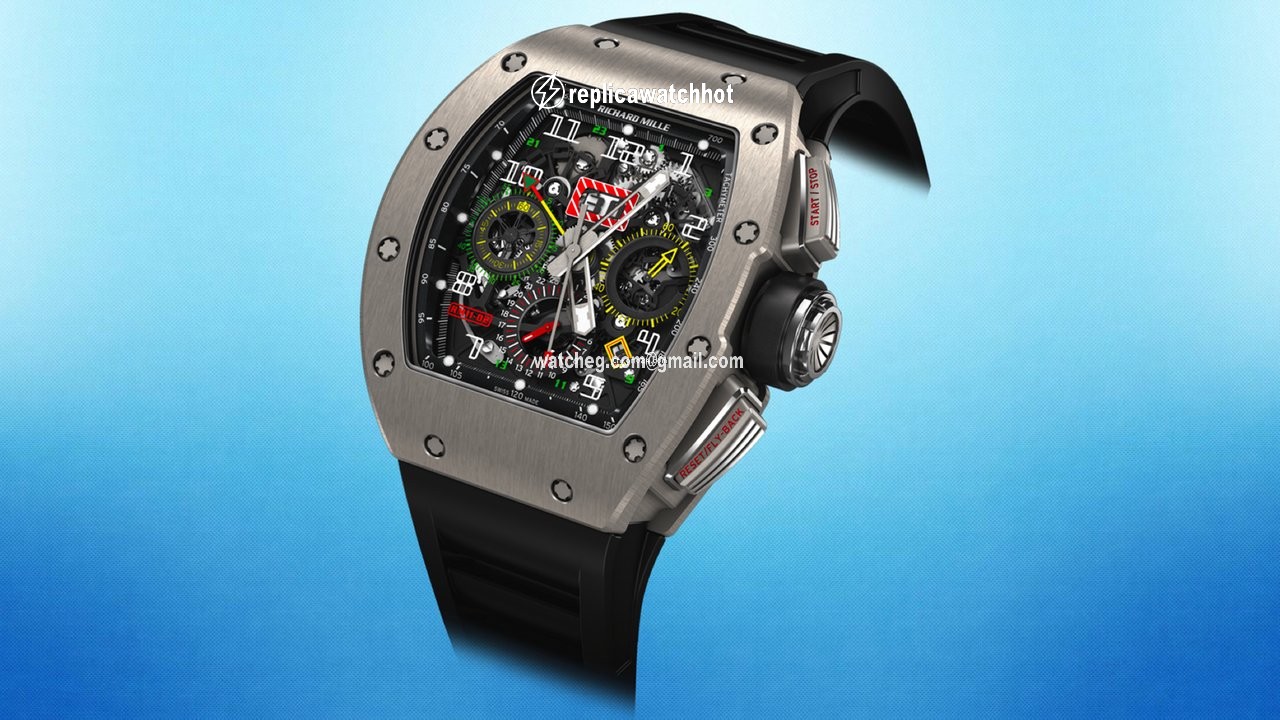 Richard Mille RM 011 Mens watch Unisex Titanium RM11-02 Ti GMT 2