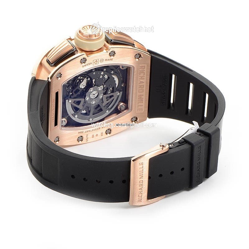 Richard Mille RM 011 Mens watch Unisex Automatic Rose gold RM011 Felipe Massa 2