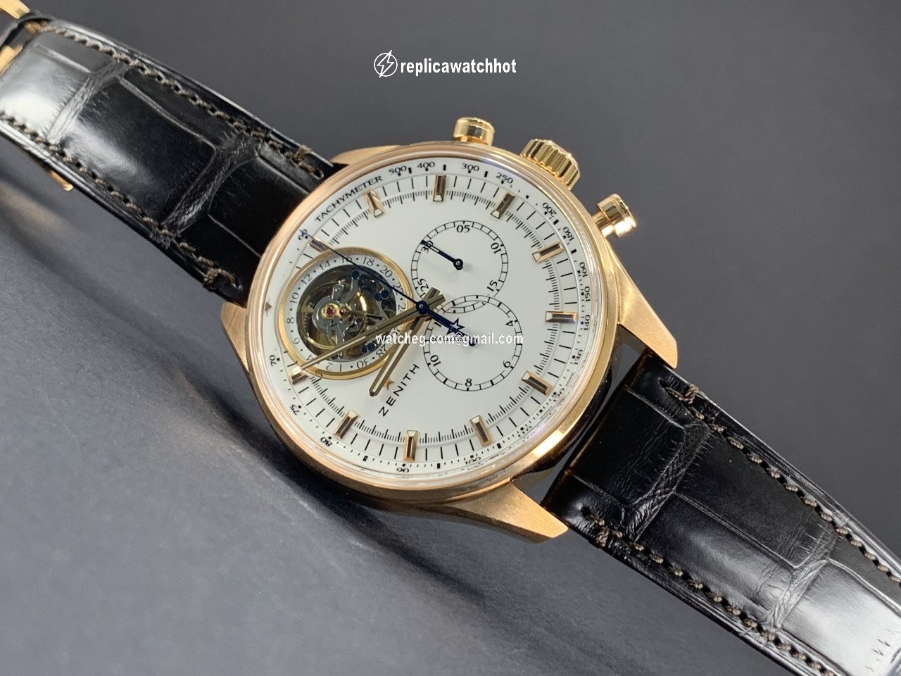 Zenith El Primero Tourbillon Automatic Rose gold 18.2280.4035 01.C713 2