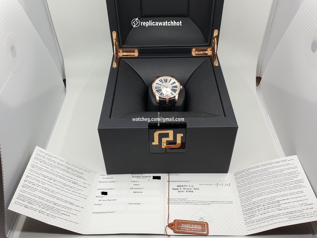 Roger Dubuis Excalibur Mens watch Unisex Automatic Rose gold DBEX0538 2