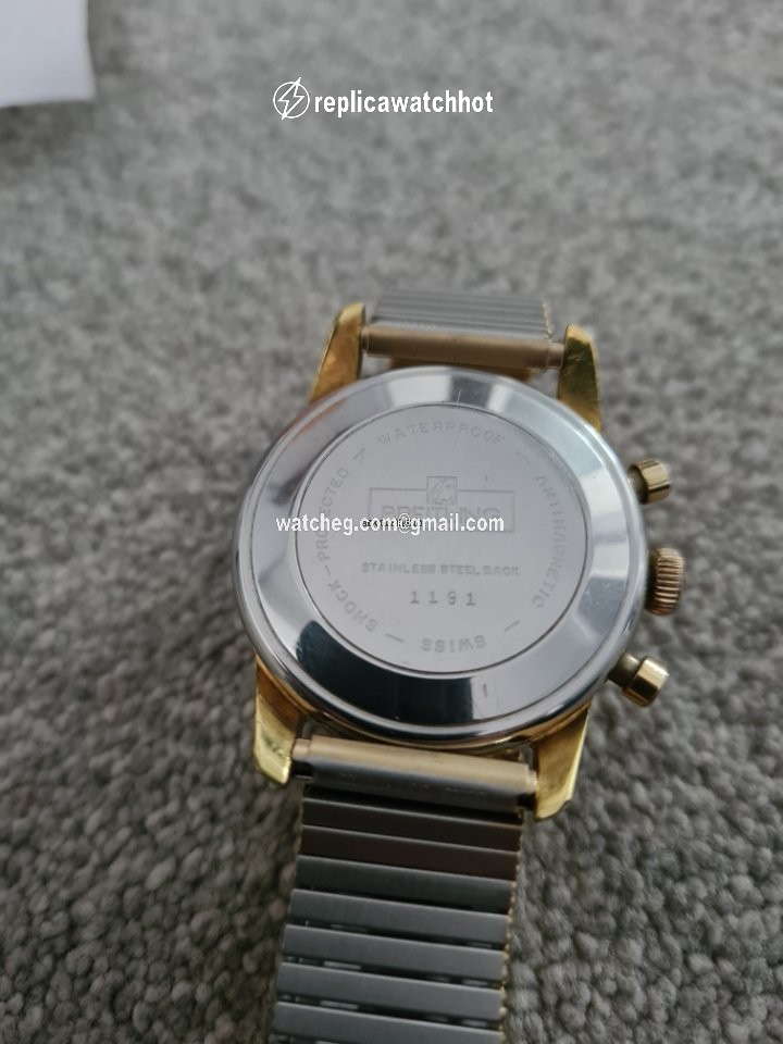Breitling Mens watch Unisex Manual winding Gold Steel 1191 2