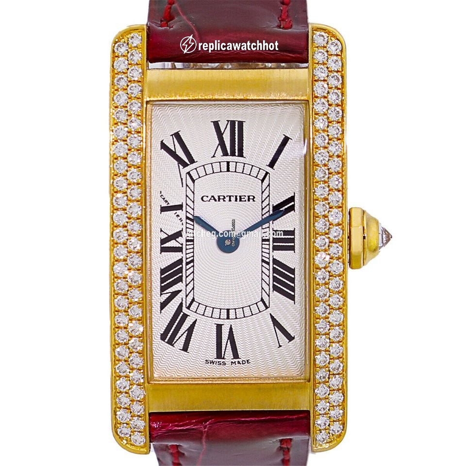 Cartier Tank Americaine Womens watch Quartz Yellow gold 2489 - WJTA0003 2