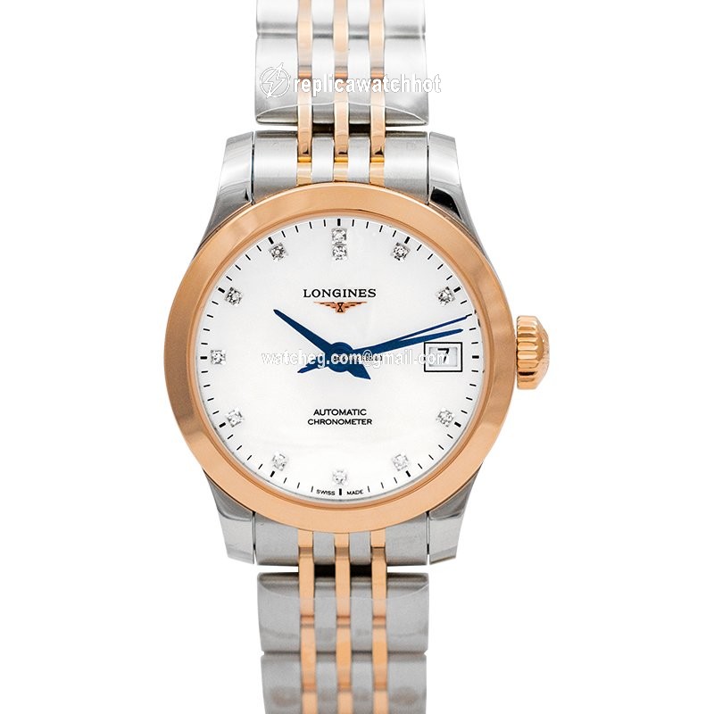Longines Record Womens watch Automatic Steel L23205877 2