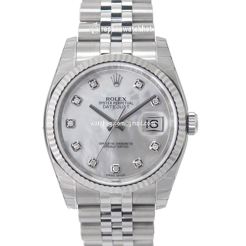 Rolex Datejust 36 Mens watch Unisex White gold Automatic 116234 G 2